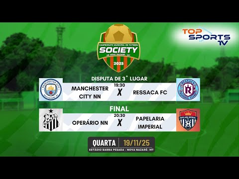 FINAIS - CAMPEONATO MUNICIPAL DE FUTEBOL SOCIETY VETERANOS - NOVA NAZARÉ - MT - 19/11/2025