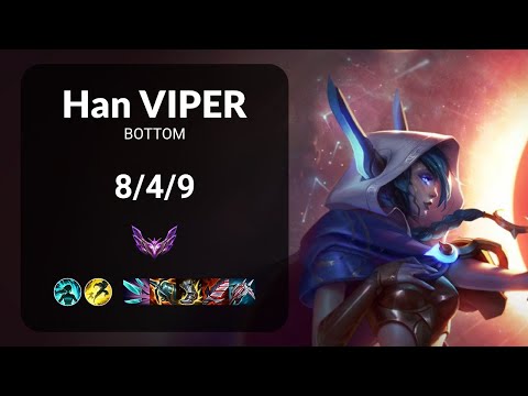 Han Viper Xayah vs Zeri BOTTOM - KR  Patch 13.16