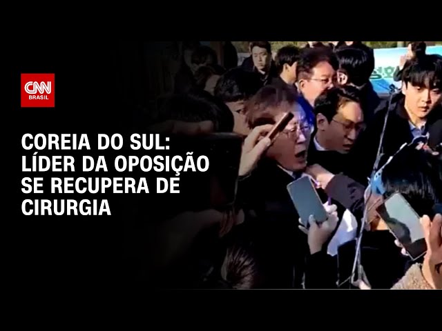 Coreia do Sul: líder da oposição se recupera de cirurgia | LIVE CNN