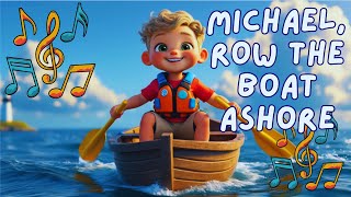 🎶Michael Row the Boat Ashore 🚣🏽‍♂️| Uplifting Gospel Song for Kids | Kids&#39; Faith Music
