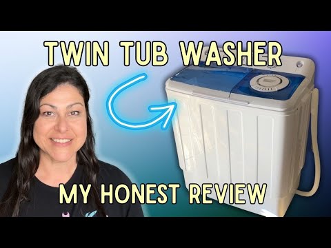 Budget Portable Washer Review 💦 Auertech 28lb Twin Tub (Full Walkthrough)