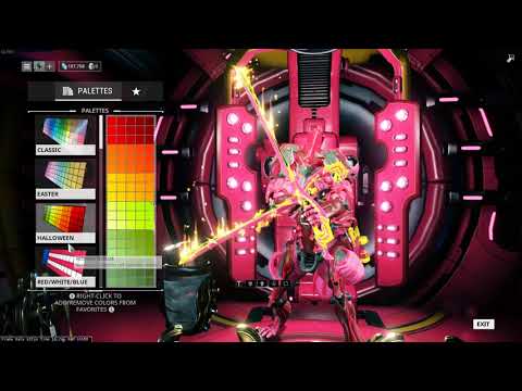 warframe saint Patrick day and Easter color palettes