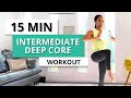 Deep Core Strengthening Workout 15 Minute Intermediate Ab Routine Mommy Mango