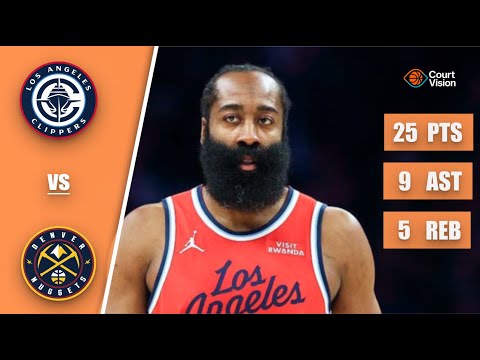 James Harden - 25 Points, 9 Assists, 5 Rebounds vs Nuggets - 2025-26 Regular Season