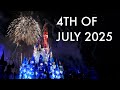 Magic Kingdom 4th Of July 2025 Fireworks 4K Disney Celebrate America 4th Of July Concert In The Sky