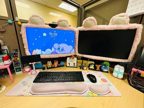 Work Desk Tour | What's On My Desk | Office Organization & Cute Desk Decor