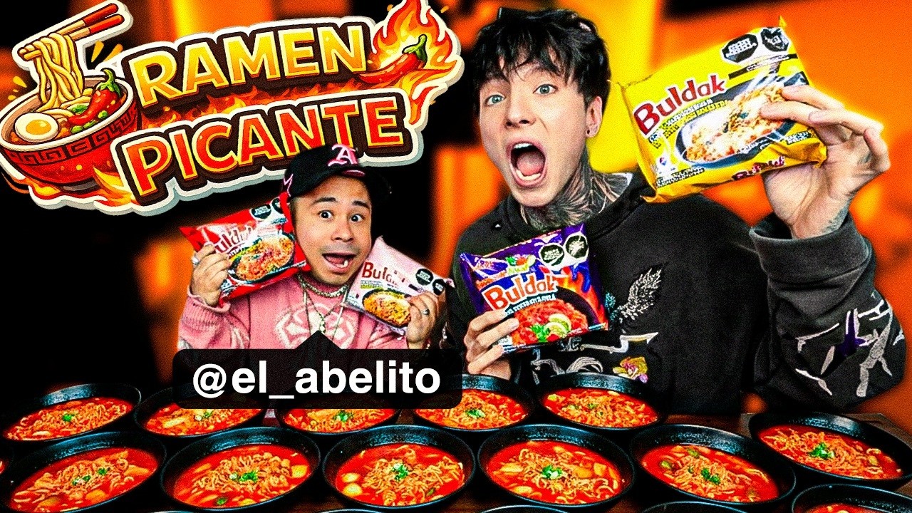 PROBANDO EL RAMEN COREANO MAS VIRAL CON ABELITO