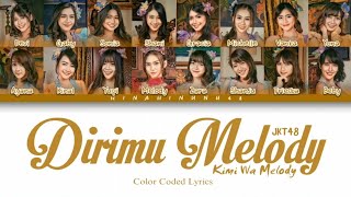 JKT48 - Dirimu Melody (Kimi Wa Melody) | Color Coded Lyrics