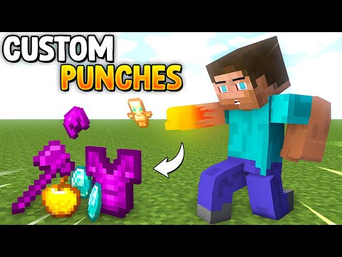 Minecraft But There are CUSTOM PUNCHES!