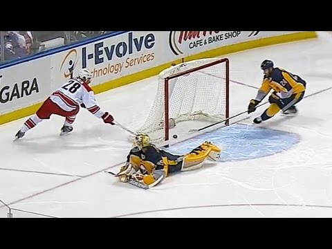 Semin outwaits Lindback and tucks in a goal