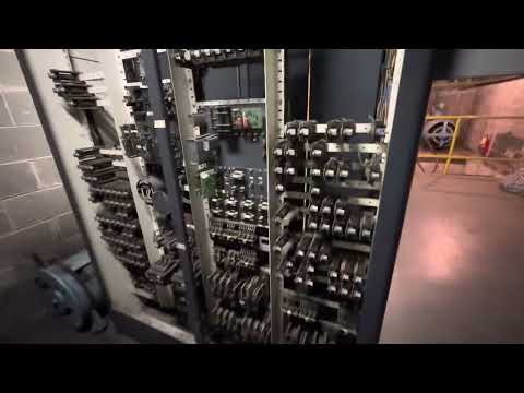 ORIGINAL Westinghouse Gearless Traction Elevator Machine Room