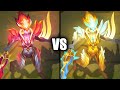Nightbringer Riven Mythic Chroma vs Dawnbringer Riven Skins Comparison (League of Legends)