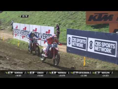 MXoN Race 1 Antonio Cairoli passes Glenn Coldenhoff Maggiora Italy 2016