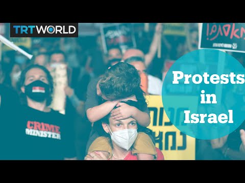 Anti-govt rally in Tel Aviv amid new lockdown measures