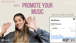 HOW TO MARKET YOUR MUSIC | How I get monthly listeners and streams in 2021