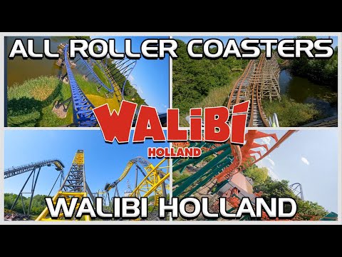 Every Roller Coaster at Walibi Holland | Netherlands POV's