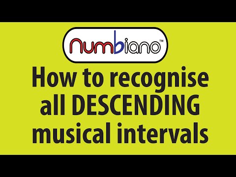 How to recognise all descending musical intervals.