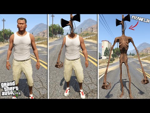 FRANKLIN becomes SIREN HEAD (GTA 5 Mods)