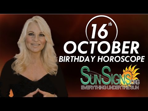 October 16th Zodiac Horoscope Birthday Personality - Libra - Part 1