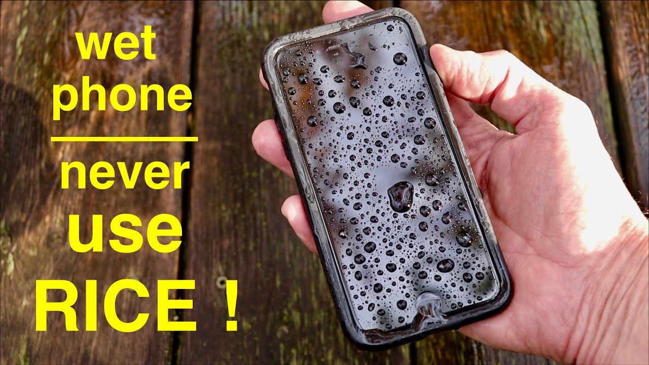 Dry Your Wet Phone ● I Tested Five Methods ( Rice is Worst ! )