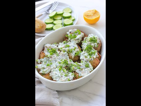 Cream Cheese Topped Baked Potatoes | Aisha's Cooking