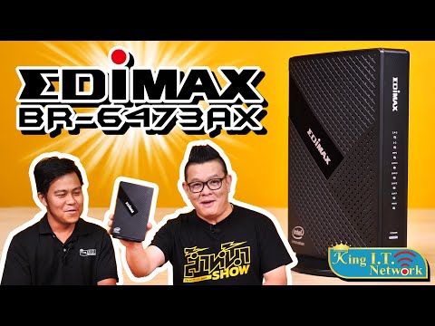 EDIMAX AX3000 Wi-Fi 6 Dual-Band Gigabit Maršrutizatorius 802.11ac 5GHz+2.4GHz video