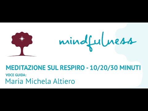 Mindfulness: pratica sul respiro (durata 10, 20 o 30 minuti a scelta)