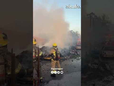 Deja voraz incendio a cuatro personas sin hogar en #Arteaga #coahuila