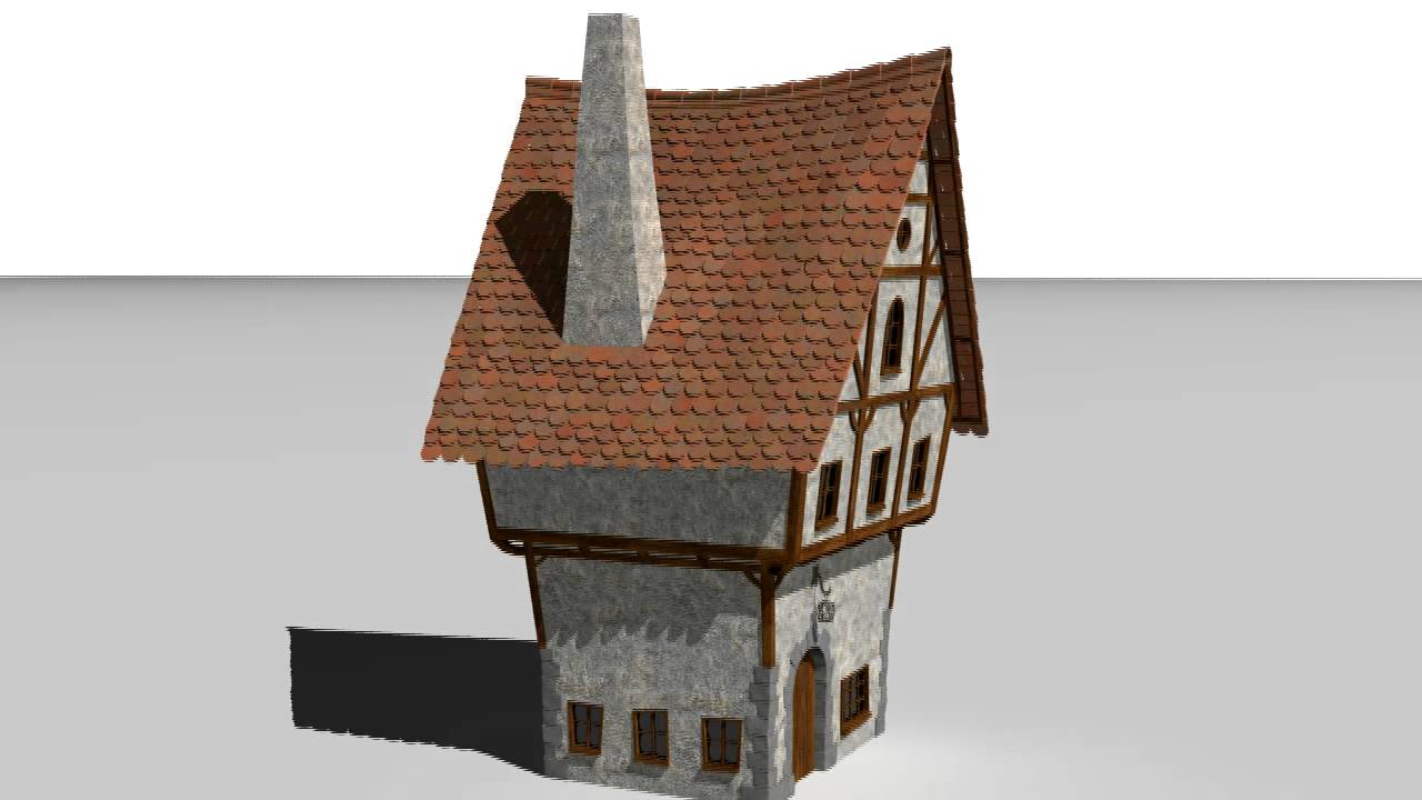 Cartoon house 3D Model