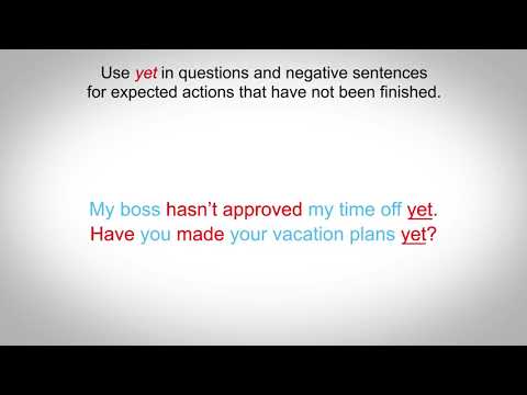 Adverbs Used with the Present Perfect