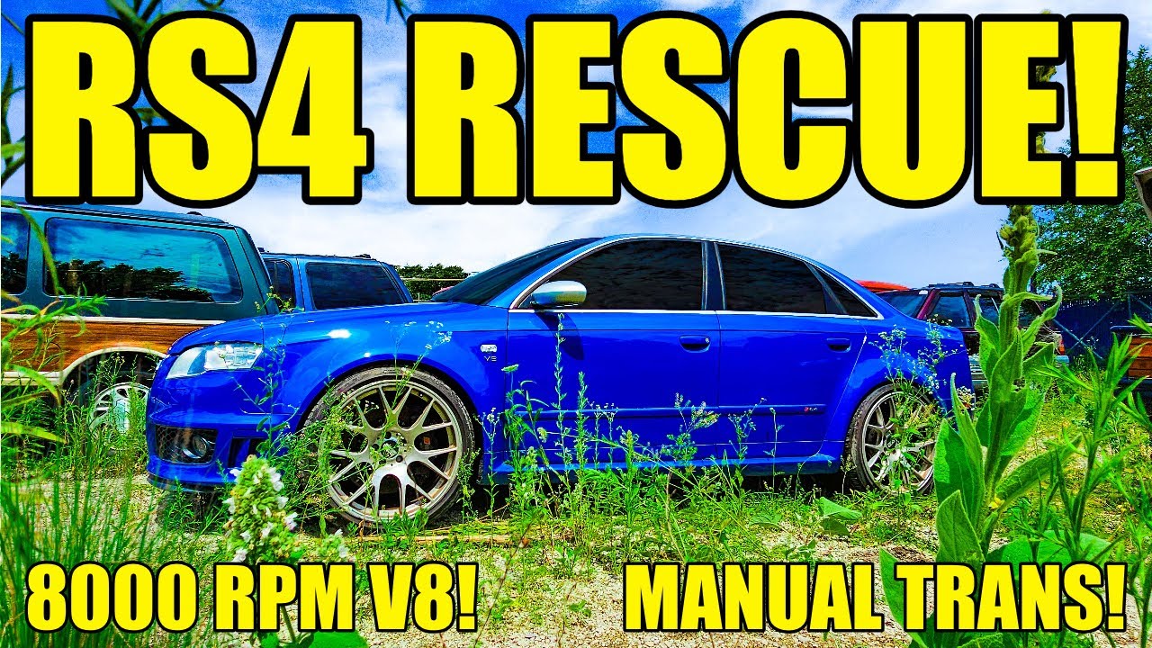 Rescuing A Rare Audi RS4! Got It Running Perfectly After Sitting For Years! 8000 RPM V8!