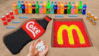 Coca-Cola &amp; McDonald&#39;s Underground with Mentos, Orbeez and Popular Sodas