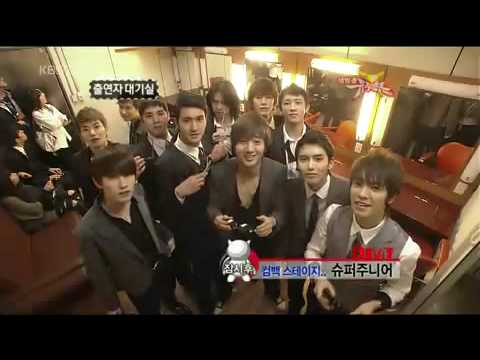 090313 Music Bank Super Junior Waiting Room