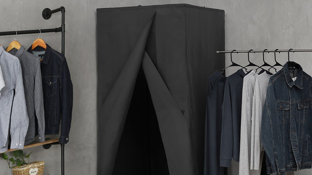 Don't Look At Me® - The Retractable Portable Changing Room - Black Frame
