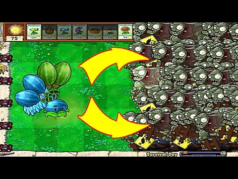 99 Melon-pult + 99 Winter Melon vs 999 Gargantuar Plants vs Zombies Hack