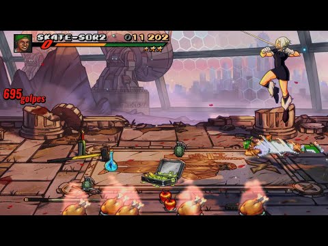 Streets of Rage 4 - Skate-Sor2 Full combo attempt PERFECT Boss Rush V8
