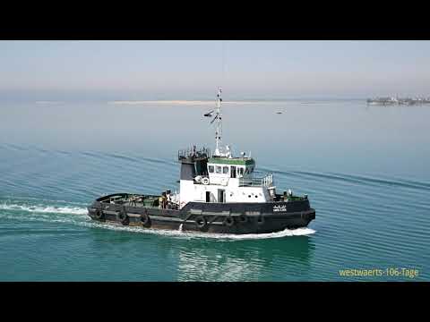 Weltreise 2017 Passage durch den Suez-Kanal Costa Luminosa 20170417