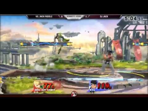 Smash 4 Versus Weekly 12/10/15 - Winners Semis - NickRiddle (ZSS) vs DJ Jack (Ryu)