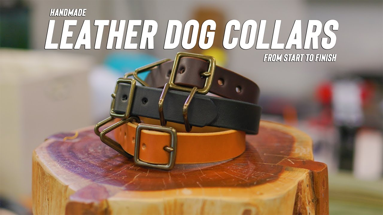 Handmade Leather Dog Collars - Custom Made for YOUR Dog's Size