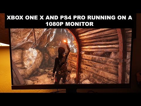 Xbox one X running on a BenQ 1080p HDR Monitor