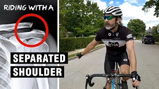 Can you ride with a separated shoulder? Injury timeline, recovery, and training process