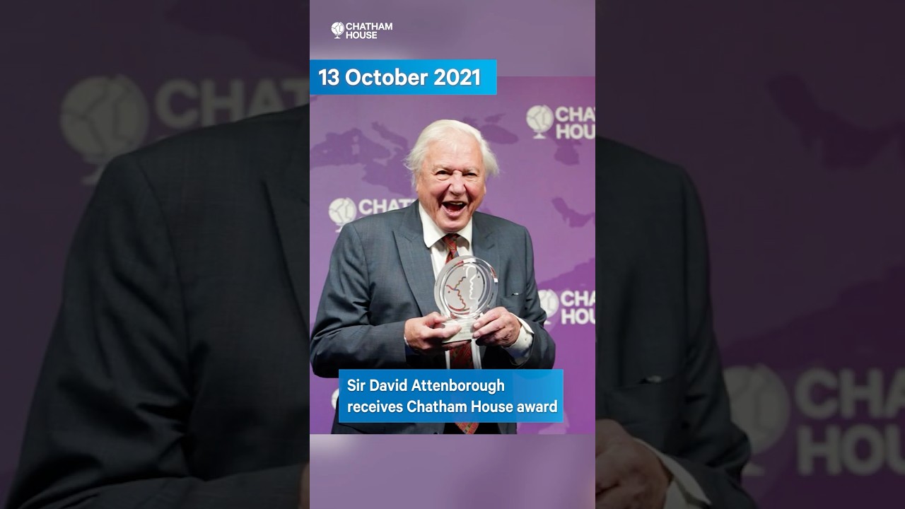 From the archive: Sir David Attenborough receives Chatham House Centenary Lifetime Award
