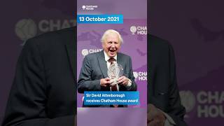 From the archive: Sir David Attenborough receives Chatham House Centenary Lifetime Award