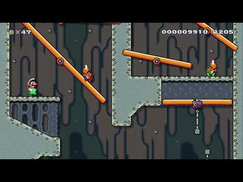 Tall Seesaw Cave by Ubsje - Super Mario Maker 2 - No Commentary 1by