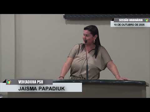CMBTE - USO DE TRIBUNA PELA VEREADORA JAISMA PAPADIUK- PSB