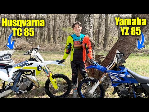 KTM Husqvarna TC 85 vs Yamaha YZ 85 2-Stroke Dirt Bike SHOOTOUT!