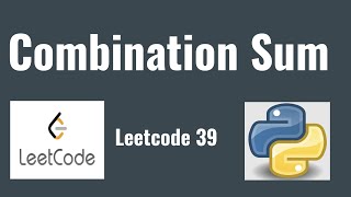 YouTube video 'Leetcode 39: Combination Sum'