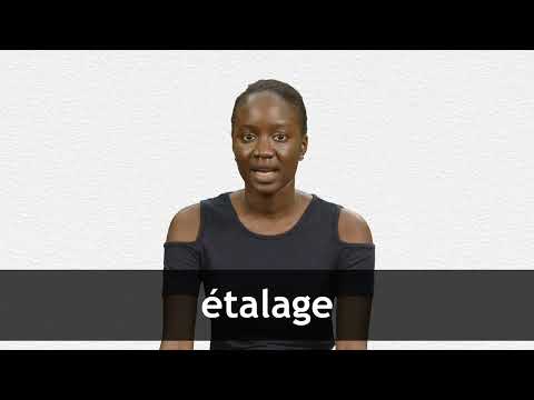 English Translation of “L'ÉTALAGE”