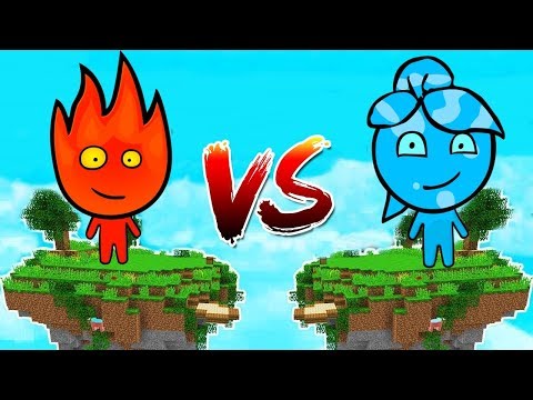 ATEŞ ADASI VS SU ADASI! 😱 - Minecraft