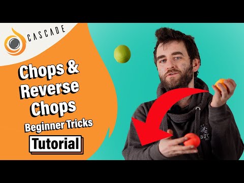 Chops & Reverse Chops - Beginner 3 ball juggling tricks - Tutorial